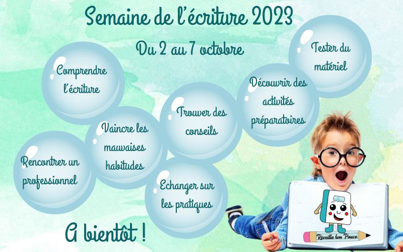 Semaine de l'écriture 2023 : ça approche ! 